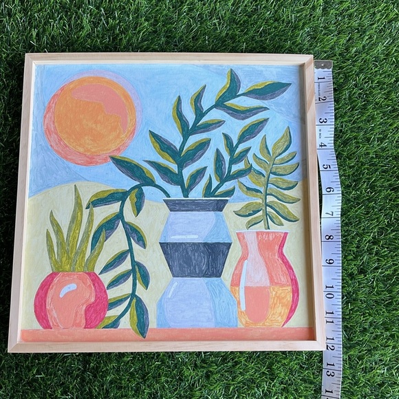 Plant Painting Handcrafted Handmade Framed Art Plants - Picture 5 of 5